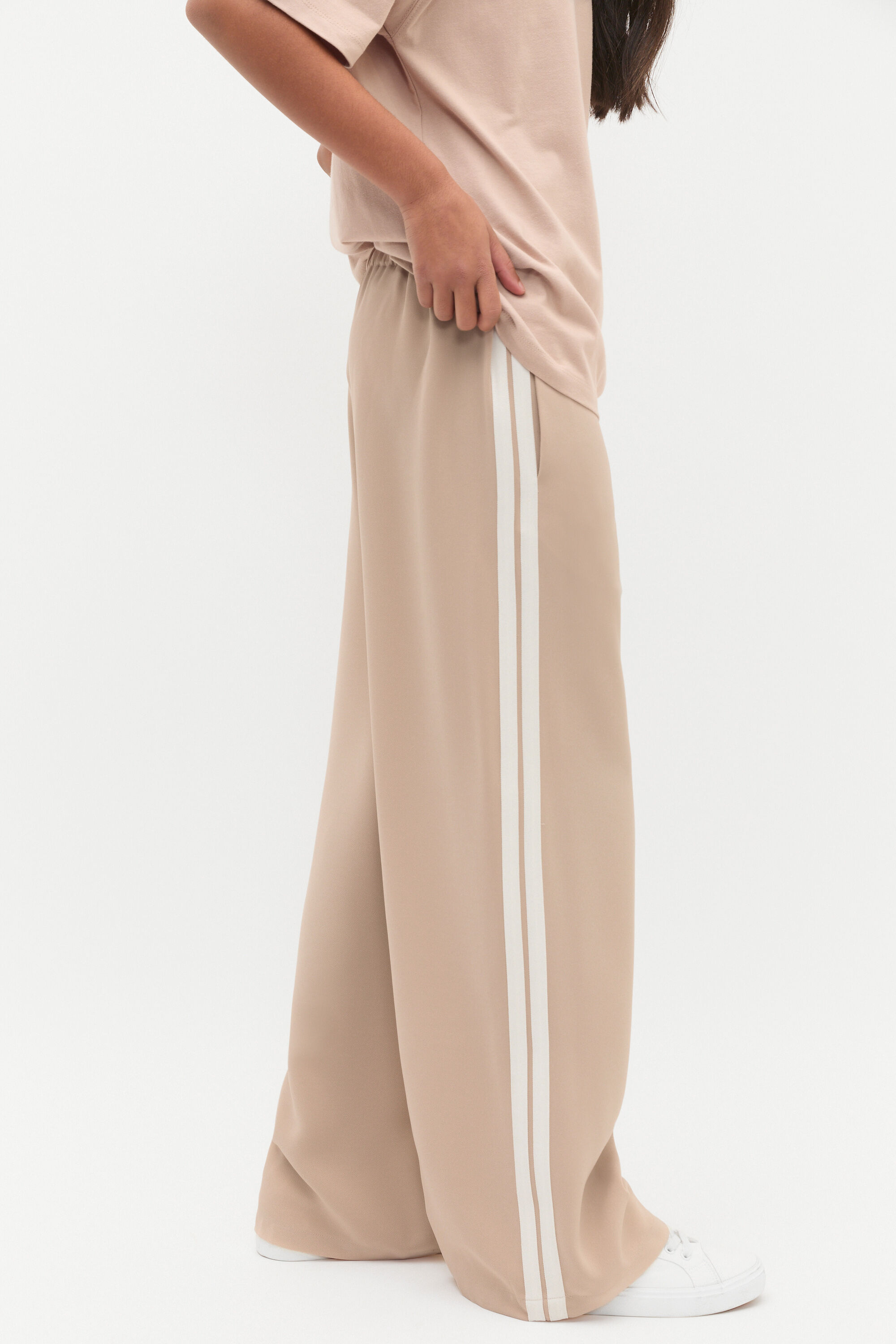 Side Stripe Twill Pant | Neutral | Seed Heritage