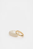 Rounded Resin Ring Set  Buttercream  hi-res