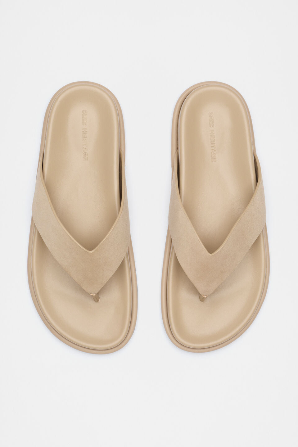 Piper Thong Sandal  Iced Latte Suede