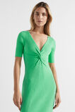 Twist Front Knit Midi Dress  Key Lime  hi-res