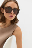 Hannah D Frame Sunglasses  Dark Espresso  hi-res