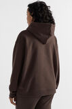 Fleece Boyfriend Hoodie  Dark Espresso  hi-res