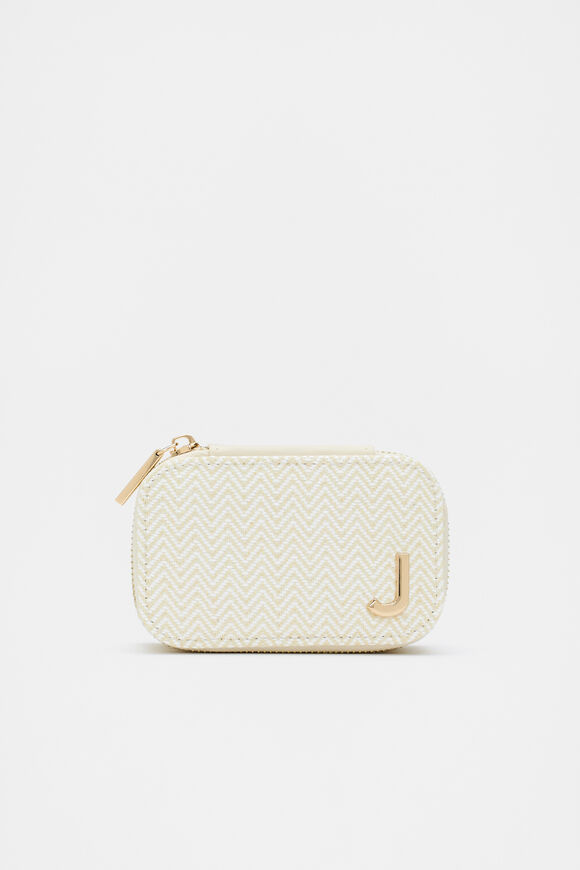 Initials Mini Jewellery Case  J  hi-res