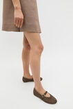 Mara Crochet Ballet Flat  Nutmeg  hi-res