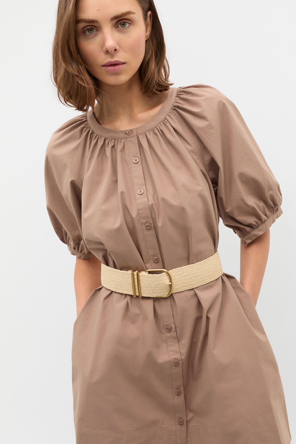 Fiora Stretch Belt  Natural