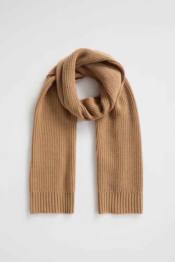 Rib Scarf  Caramel  hi-res