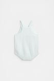 Stripe Pocket Romper  Glacier Blue  hi-res