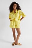 Core Linen Boyfriend Shirt  Lemon Drop  hi-res
