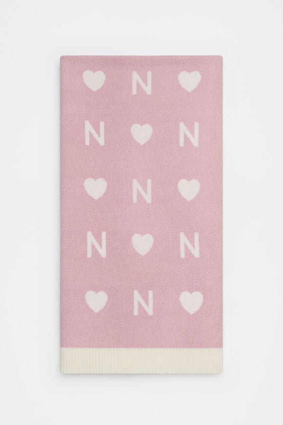 Heart Initial Blanket  N  hi-res