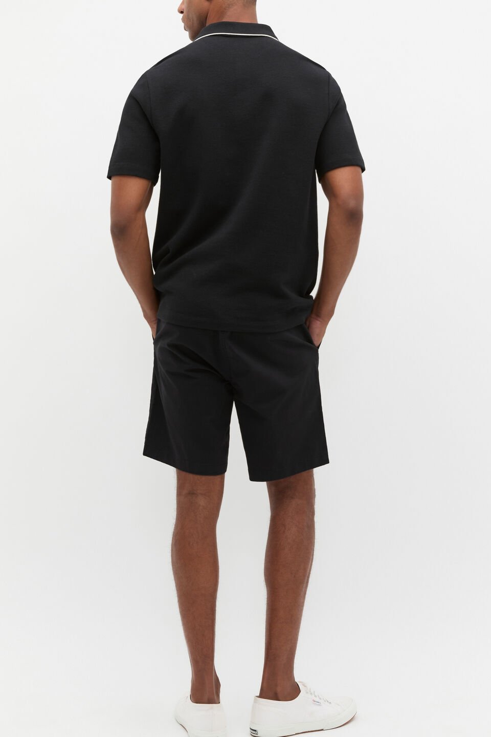 Pocket Polo Shirt  True Black