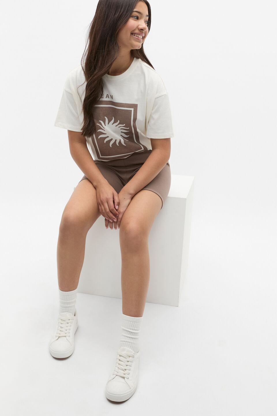 Sun Oversized Tee  Canvas