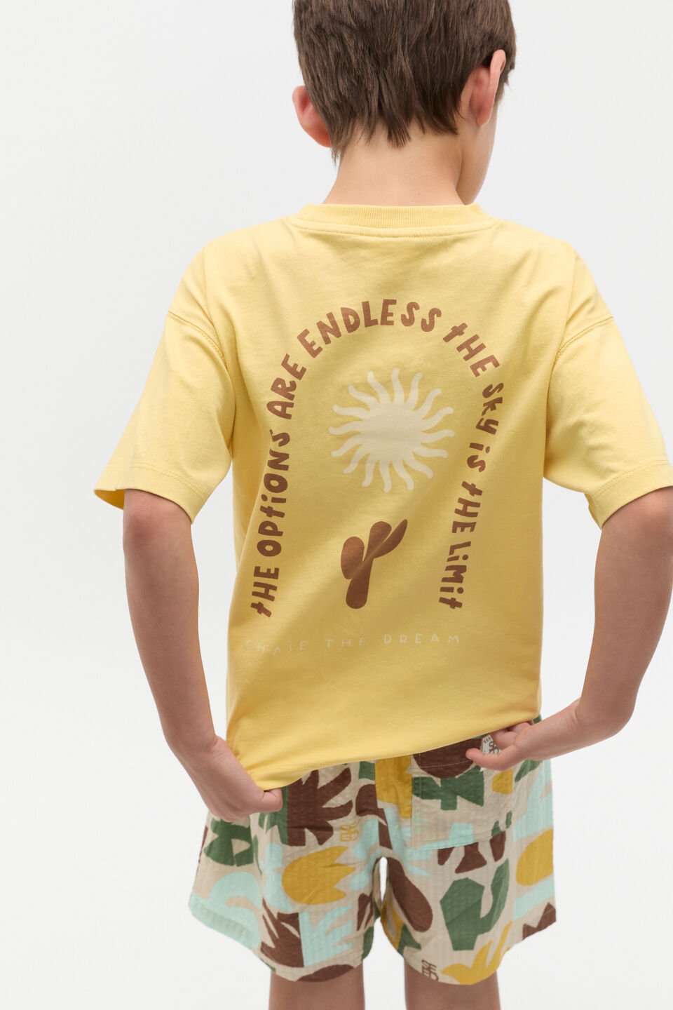 Relaxed Placement Tee  Desert Sand