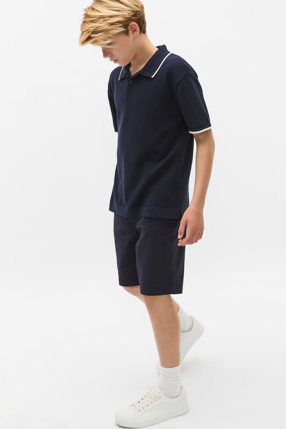 Chino Short  Midnight Blue