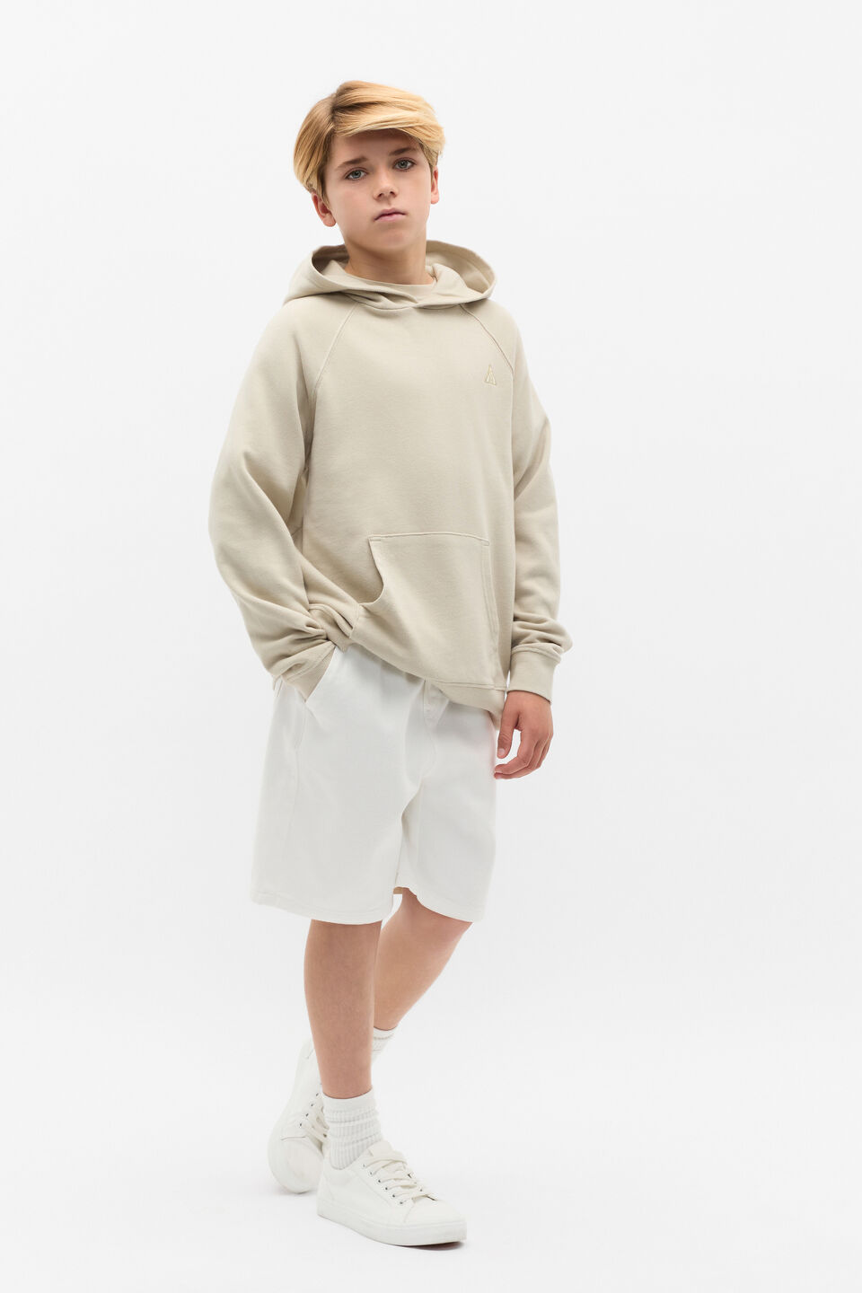 Garment Dye Hoodie  Cool Stone