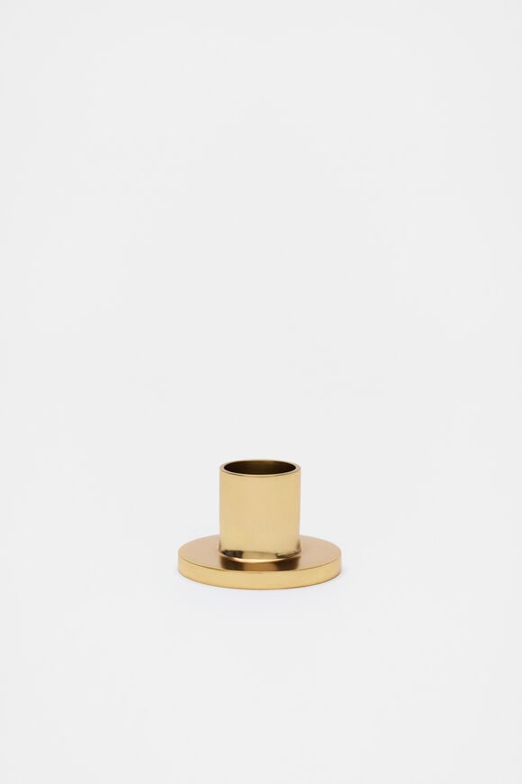 Jude Single Candle Holder  Gold  hi-res