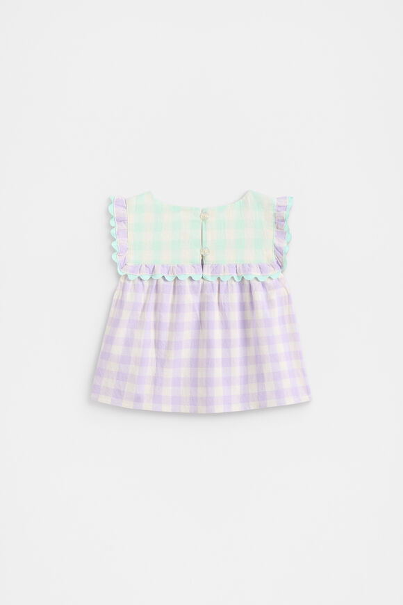 Spliced Gingham Top  Multi  hi-res