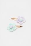 Gingham Flower Snaps  Multi  hi-res