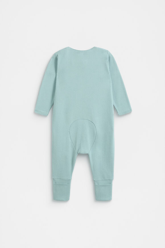Rib Zipsuit  Seaspray  hi-res