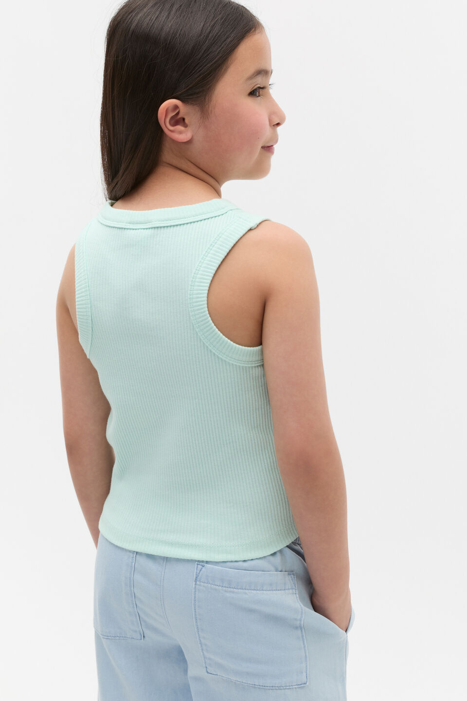 Core Logo Rib Tank  Soft Mint