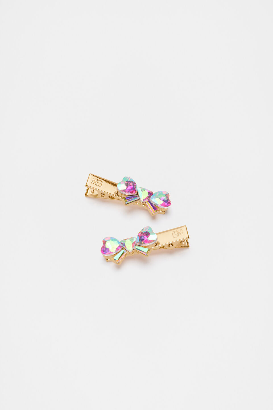 Heritage Jewel Bow Duck Clips  Multi