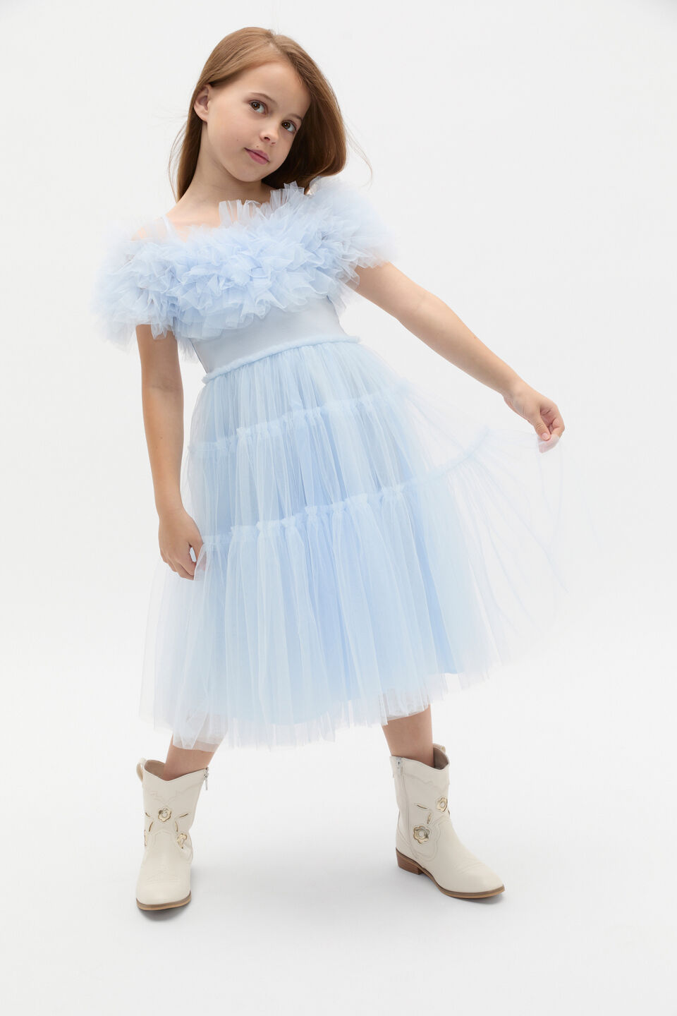 Tulle Dress  Ice Blue