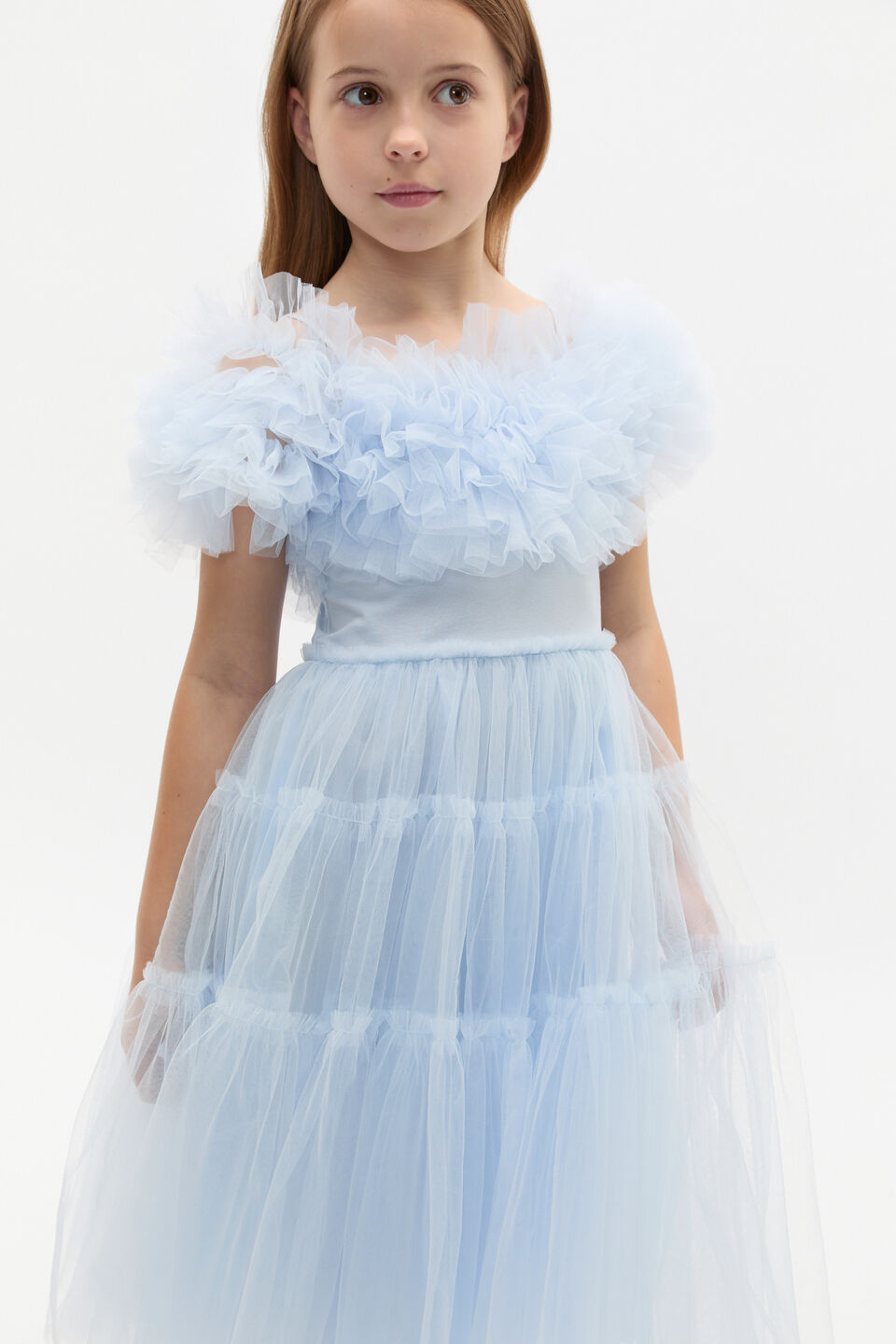 Tulle Dress  Ice Blue