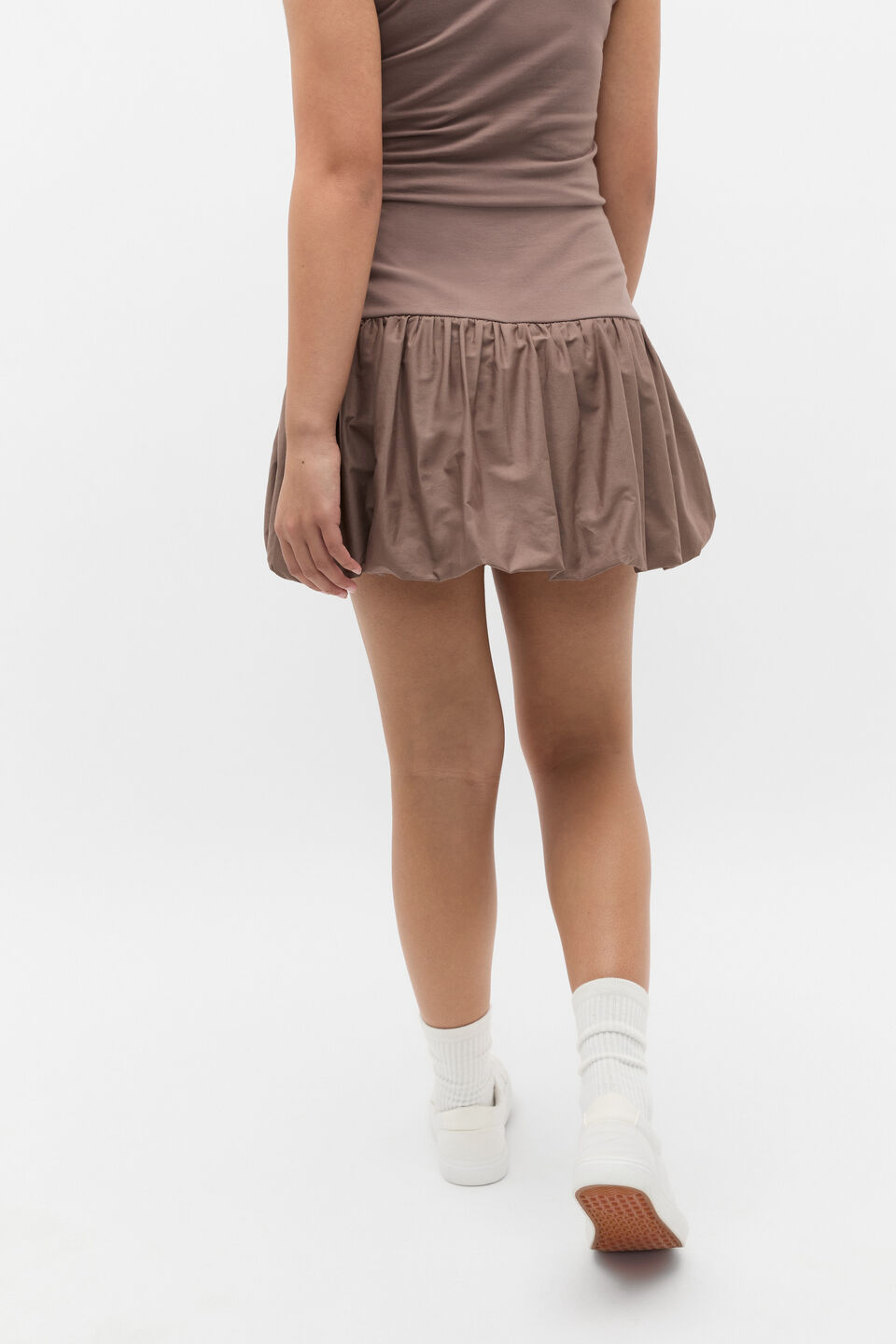 Spliced Bubble Skirt  Mushroom