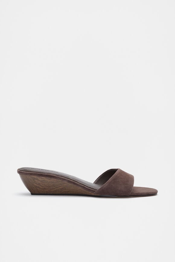 Saige Wedge  Chocolate Suede  hi-res