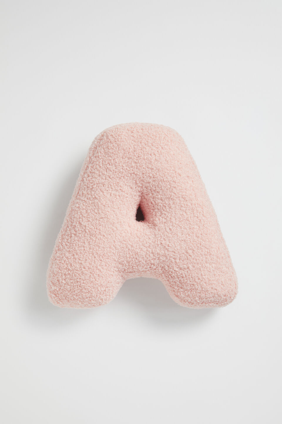 Teddy Initial Cushion Dusty Rose  A