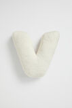 Teddy Initial Cushion Creme  V  hi-res