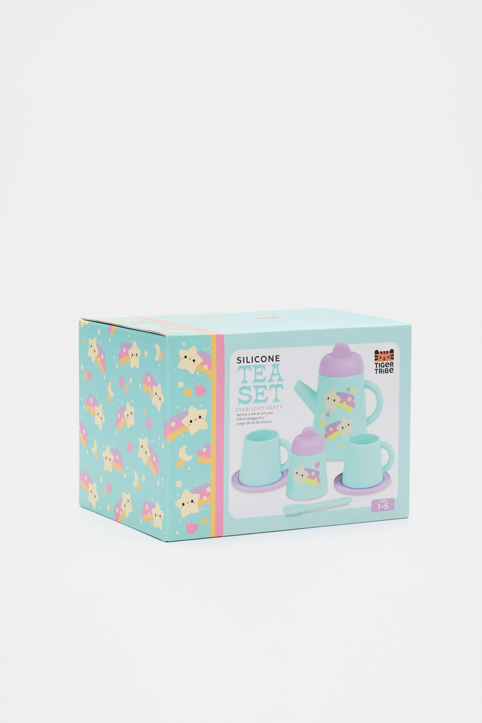 Silicone Tea Set Starlight Party  Pale Blue