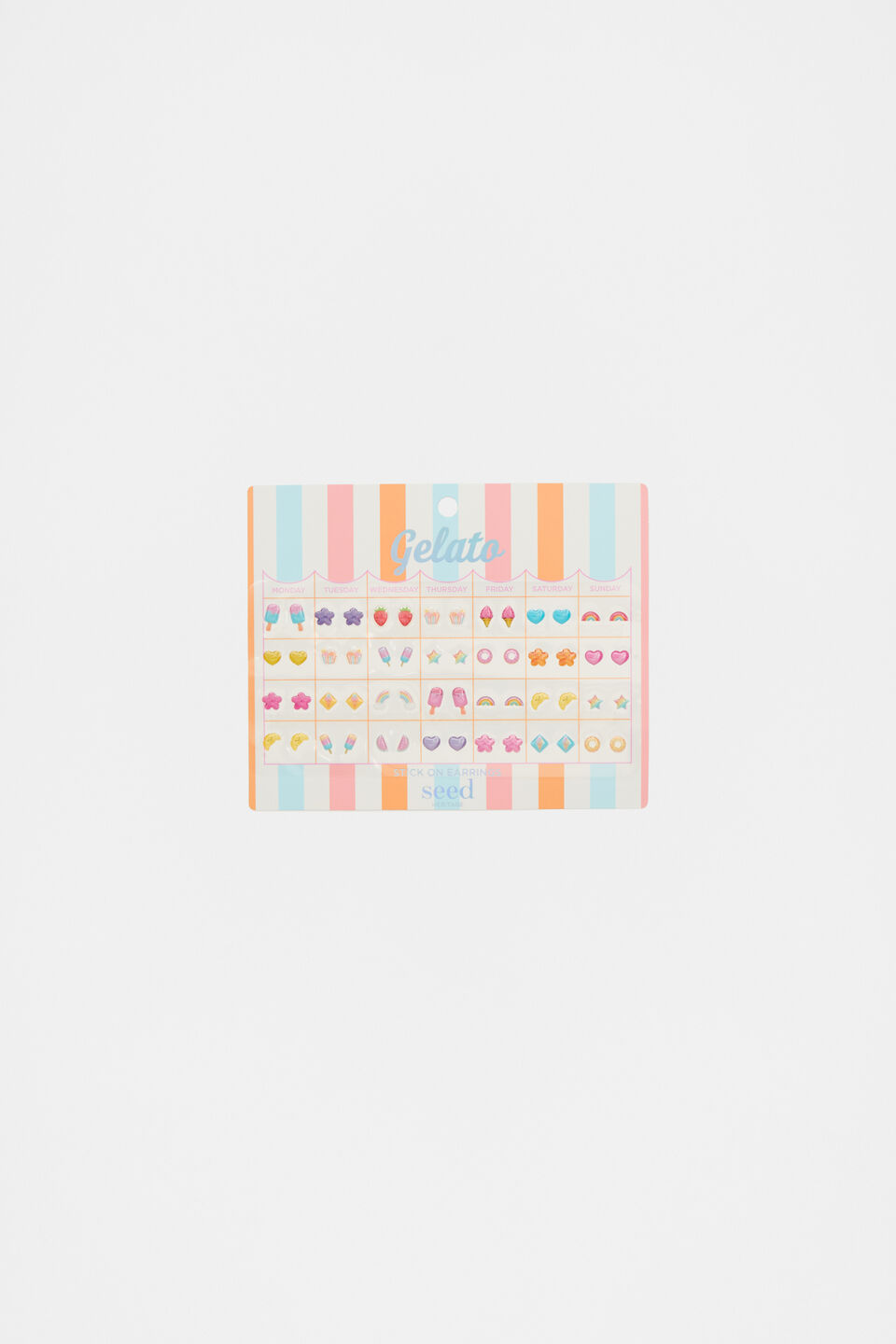 Gelato Stick On Earrings  Multi