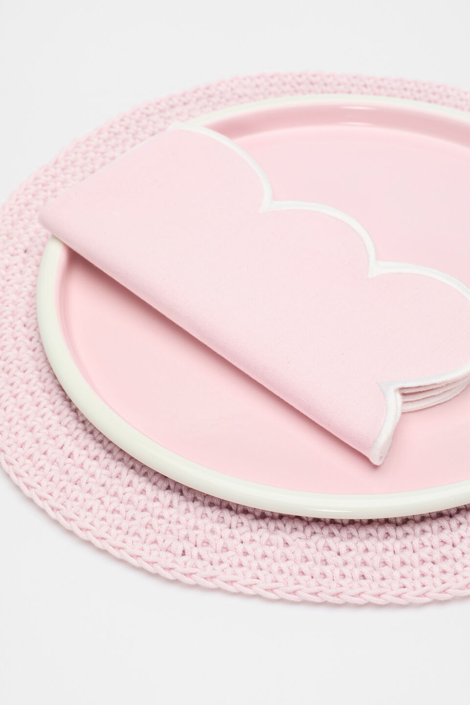 Alyra Crochet Placemat Set of 4  Fairy Floss