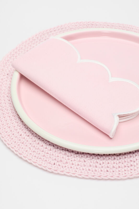 Alyra Crochet Placemat Set of 4  Fairy Floss  hi-res