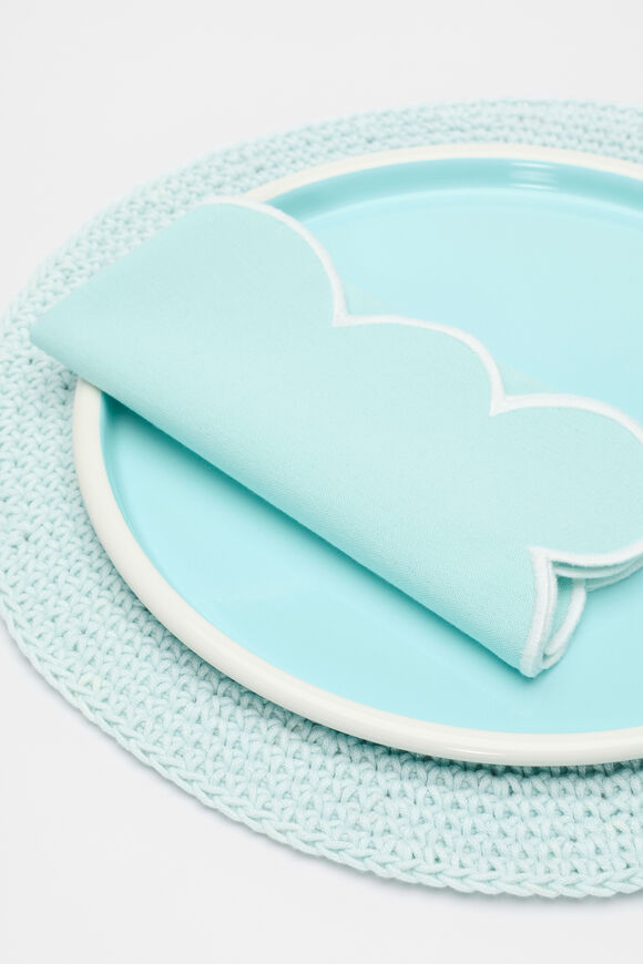 Alyra Crochet Placemat Set of 4  Skyway  hi-res