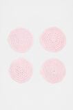 Alyra Crochet Coaster Set of 4  Fairy Floss  hi-res