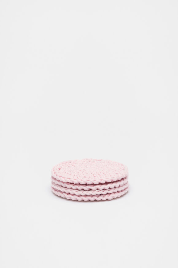 Alyra Crochet Coaster Set of 4  Fairy Floss  hi-res