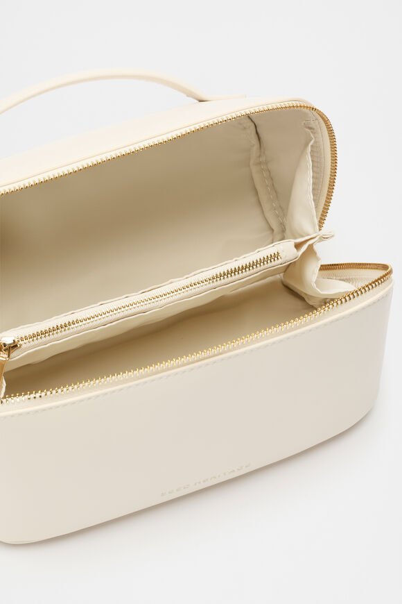 Zip Around Cosmetic Case  Stone  hi-res