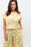Linen Vintage Floral Boxy Top  Vintage Floral  hi-res