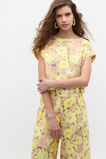 Linen Vintage Floral Boxy Top  Vintage Floral  hi-res