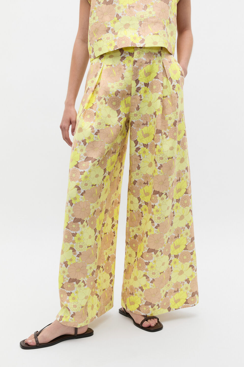 Linen Vintage Floral Pant  Vintage Floral