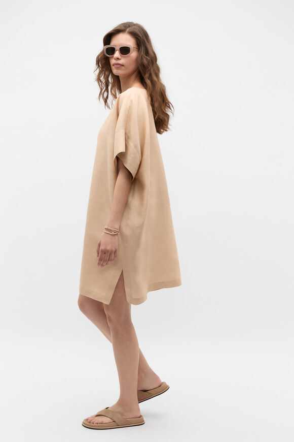 Boat Neck Poncho  Ecru  hi-res