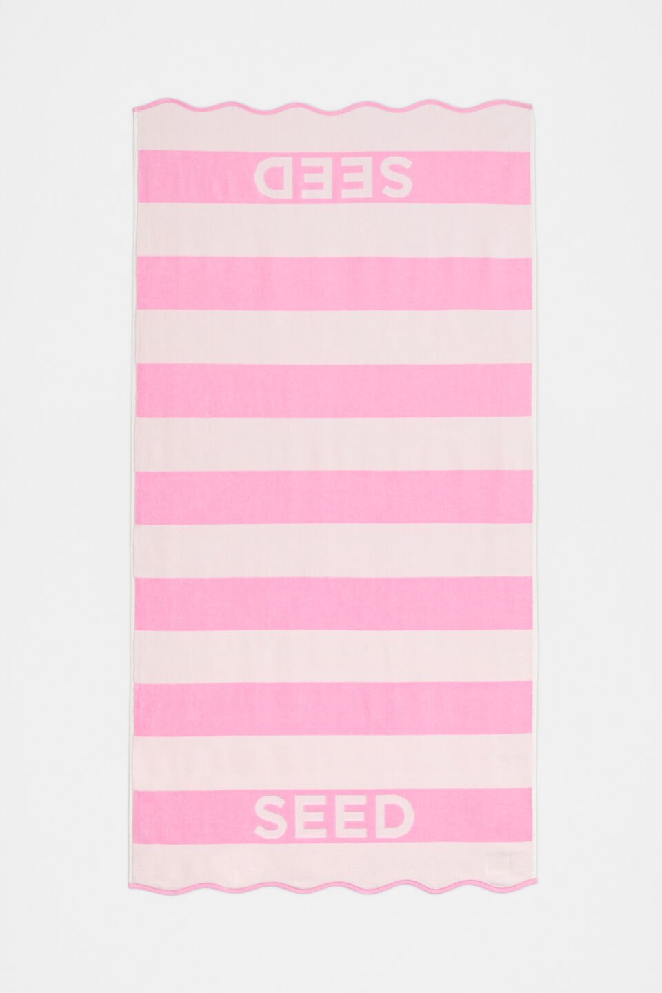 Beach Towel  Candy Pink Stripe