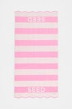 Beach Towel  Candy Pink Stripe  hi-res