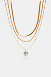 Pearly Layered Necklace  Gold  hi-res