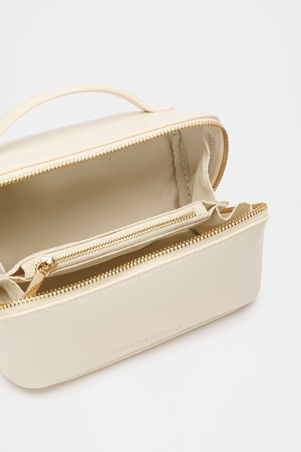 Zip Around Cosmetic Case Small  Stone