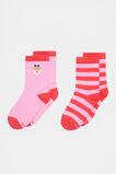 Xmas Sock 2 Pack  Chilli Red  hi-res
