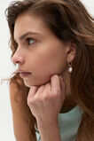 Pearly Oval Earring  Gold  hi-res