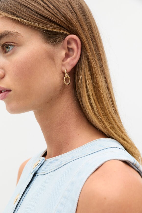 Mini Drop Earring  Gold  hi-res