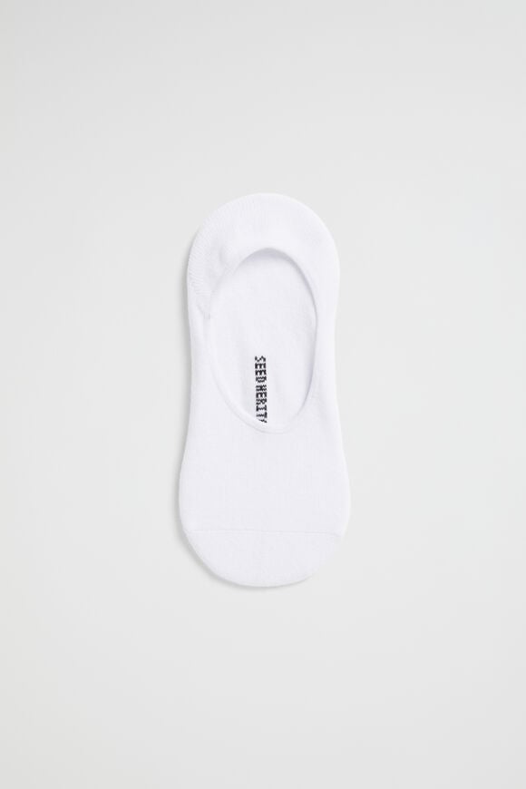 No Show Sock  White No Show Sock  White  hi-res